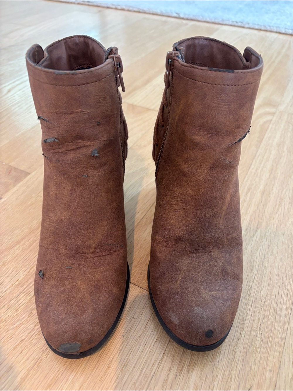 Women's Madden Girl Brown Ankle Boots